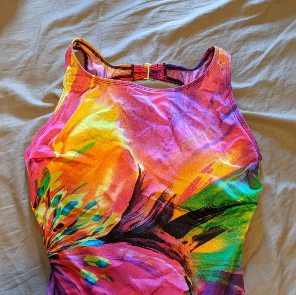 One piece swimsuit multicolor